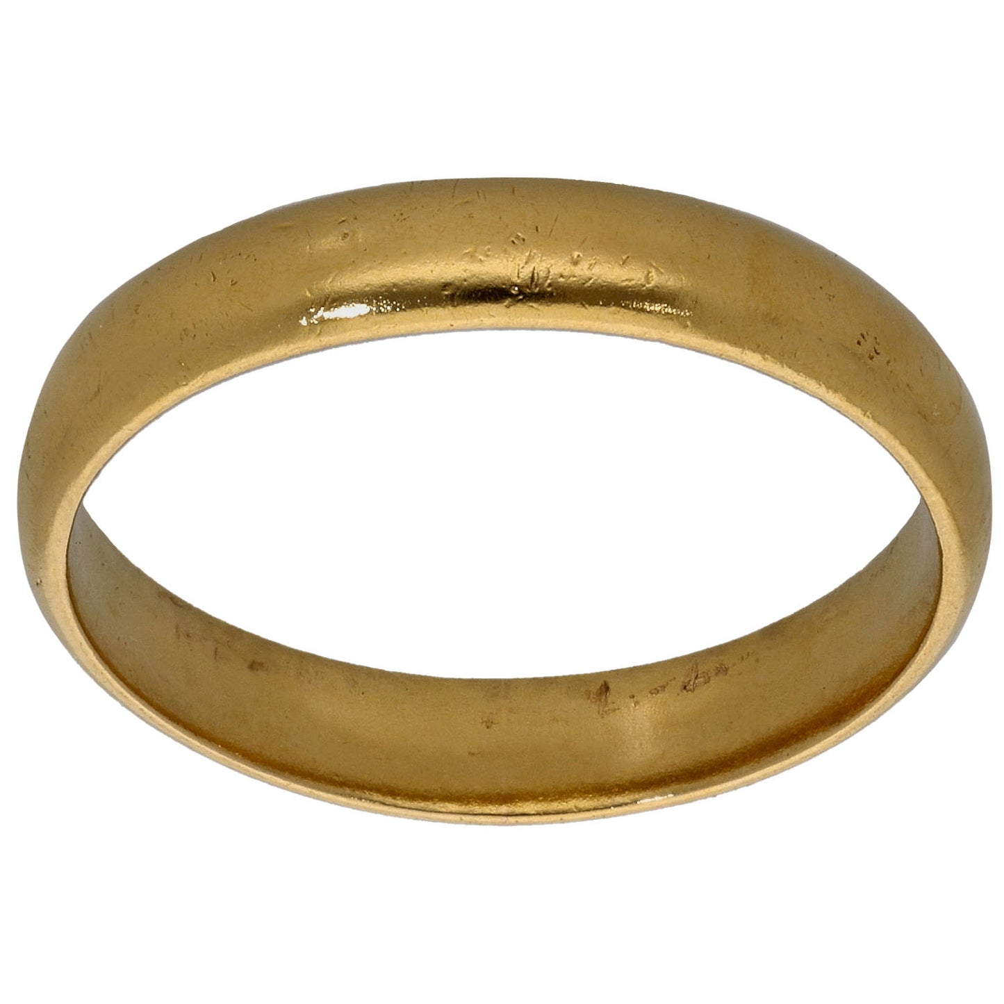 22ct Gold Plain Wedding Ring Size S
