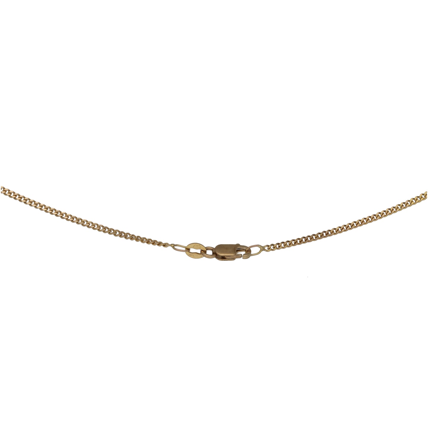 9ct Gold Initial 'R' Pendant With Chain