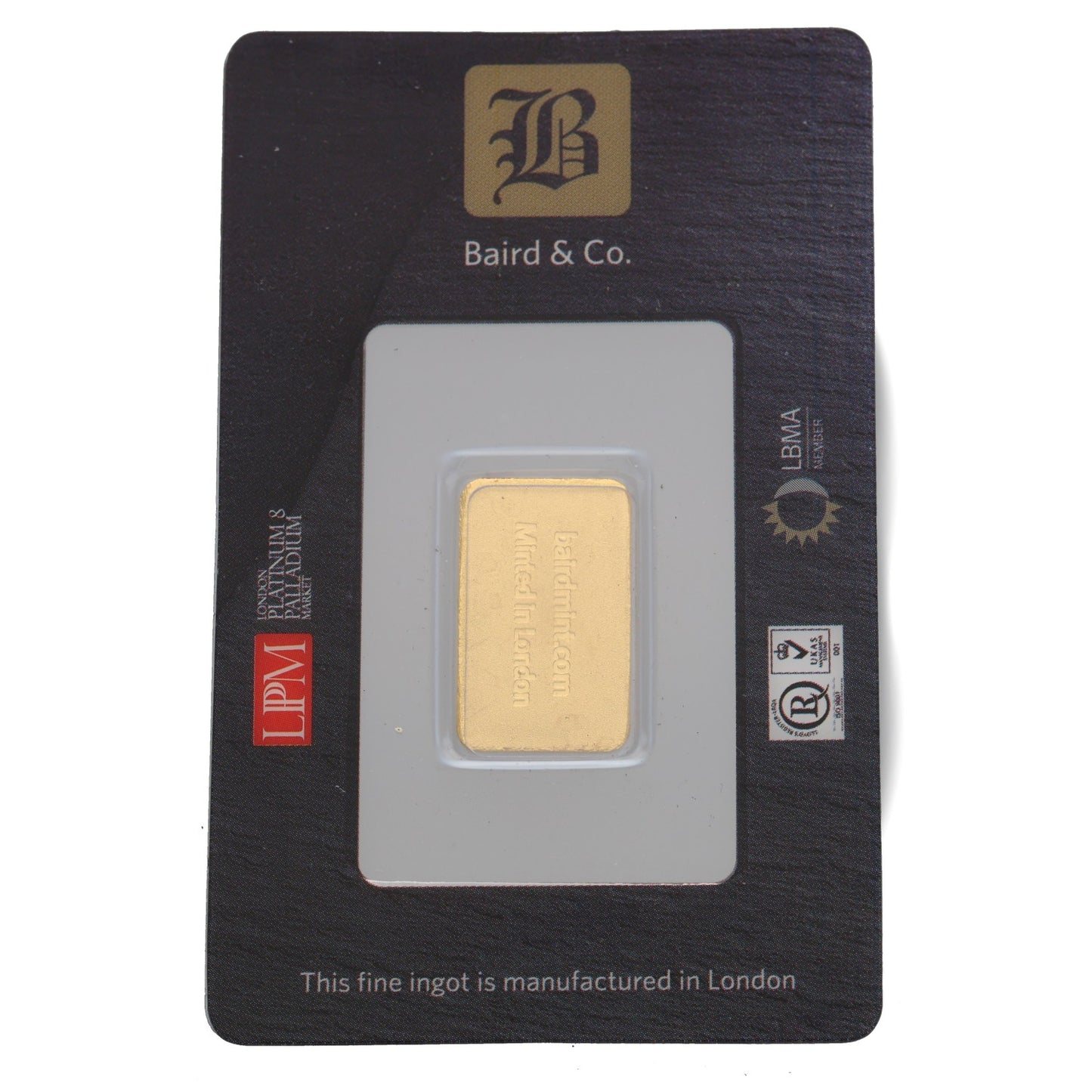 24ct 2.5g Gold Bar