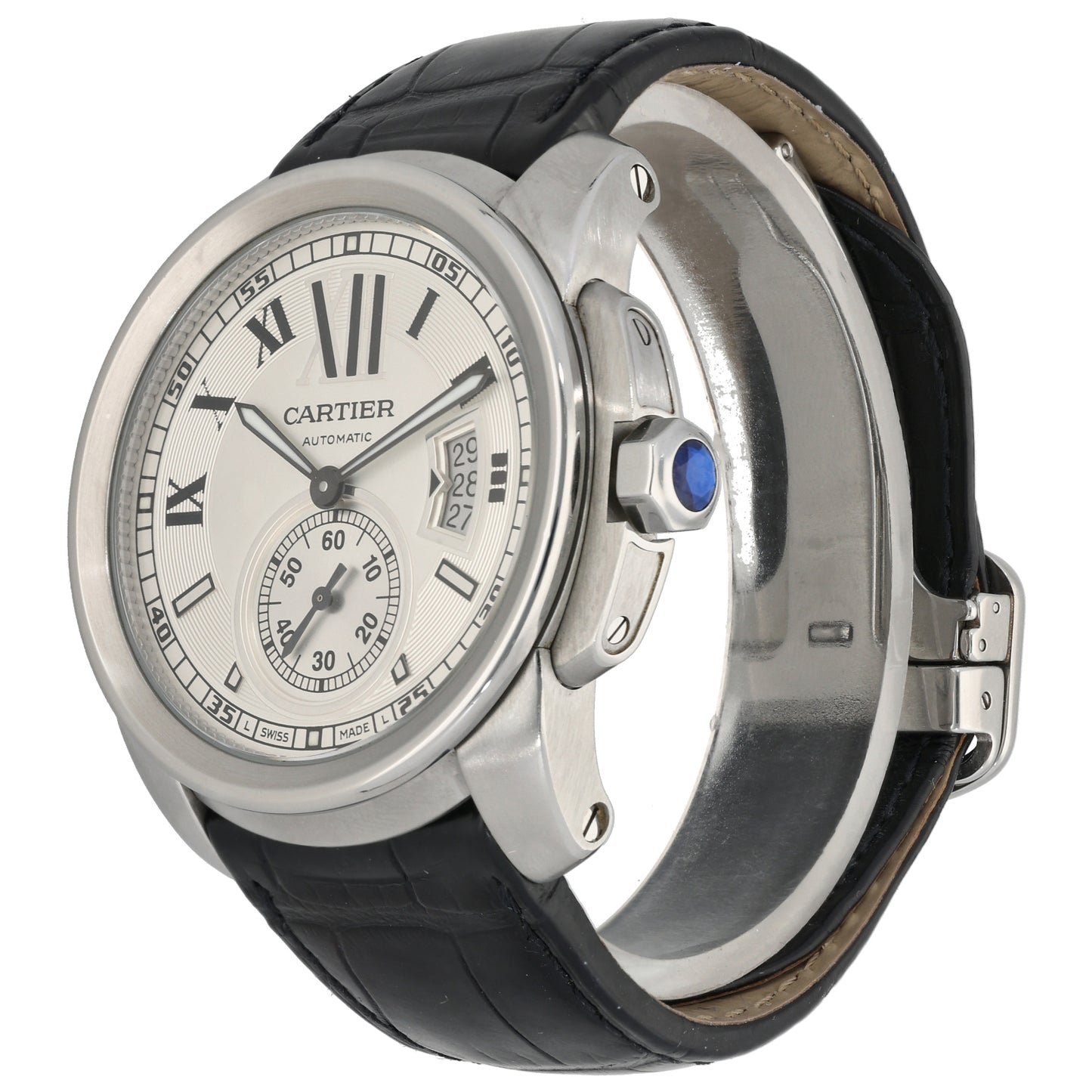 Cartier Calibre De Cartier W7100013 44mm Stainless Steel Watch