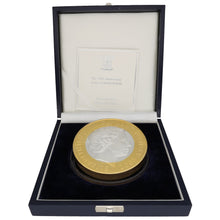 Load image into Gallery viewer, Sterling Silver Queen Elizabeth II 50th Anniversary Coronation Guernsey £50 Coin 2003
