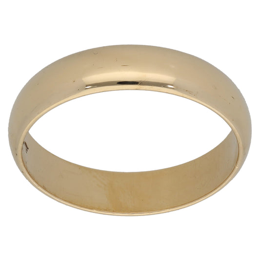 9ct Gold Plain Wedding Ring Size U