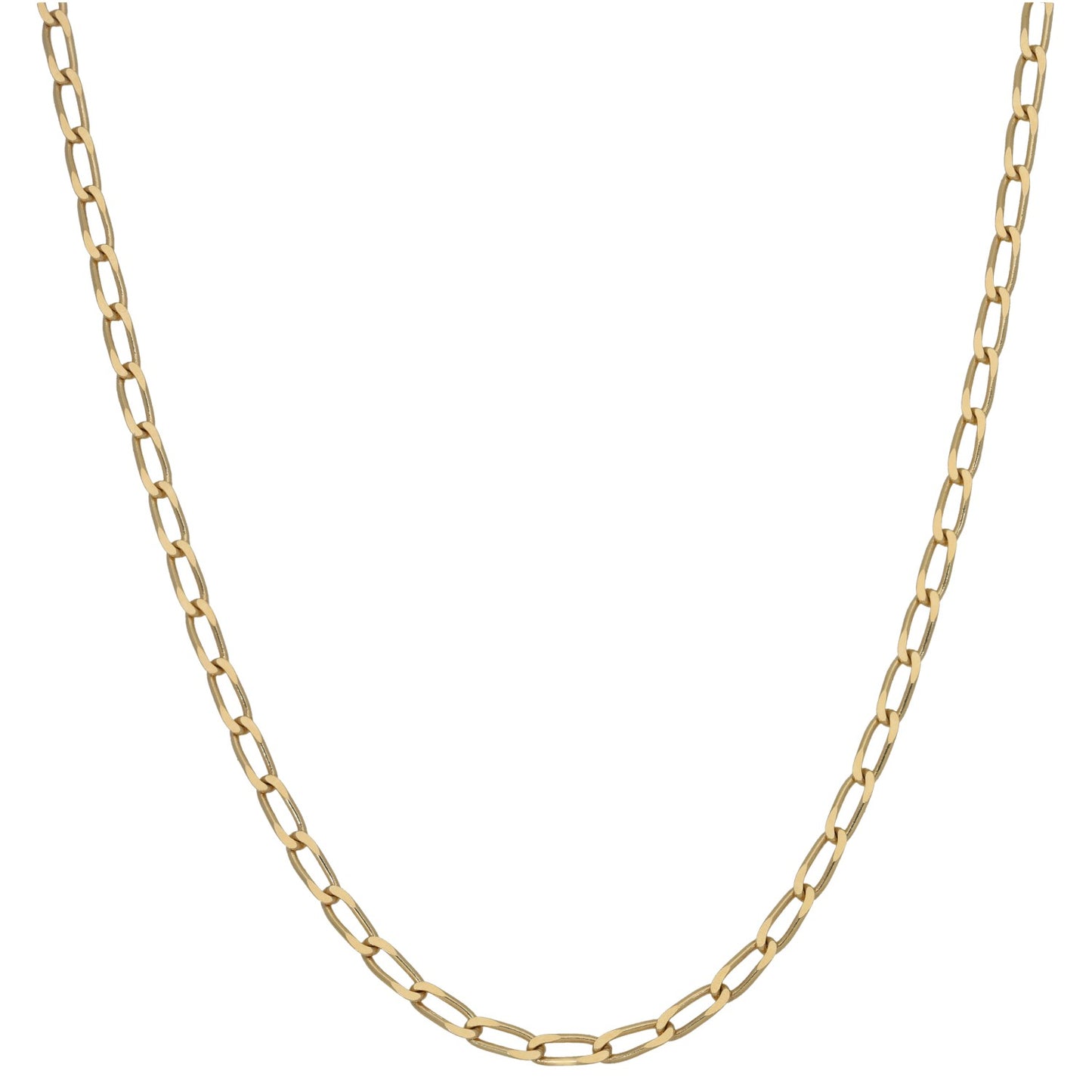 9ct Gold Curb Chain 20"
