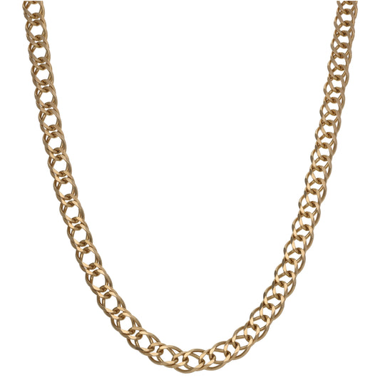 9ct Gold Double Curb Chain 28"