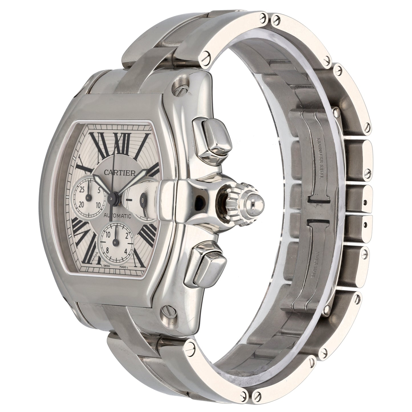 Cartier Roadster W62019X6 41mm Stainless Steel Watch