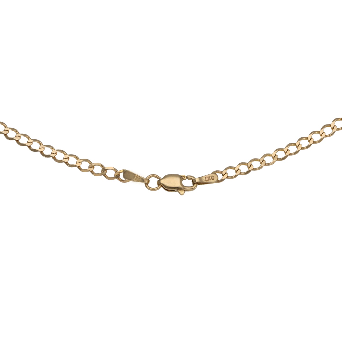 9ct Gold Curb Chain 18"