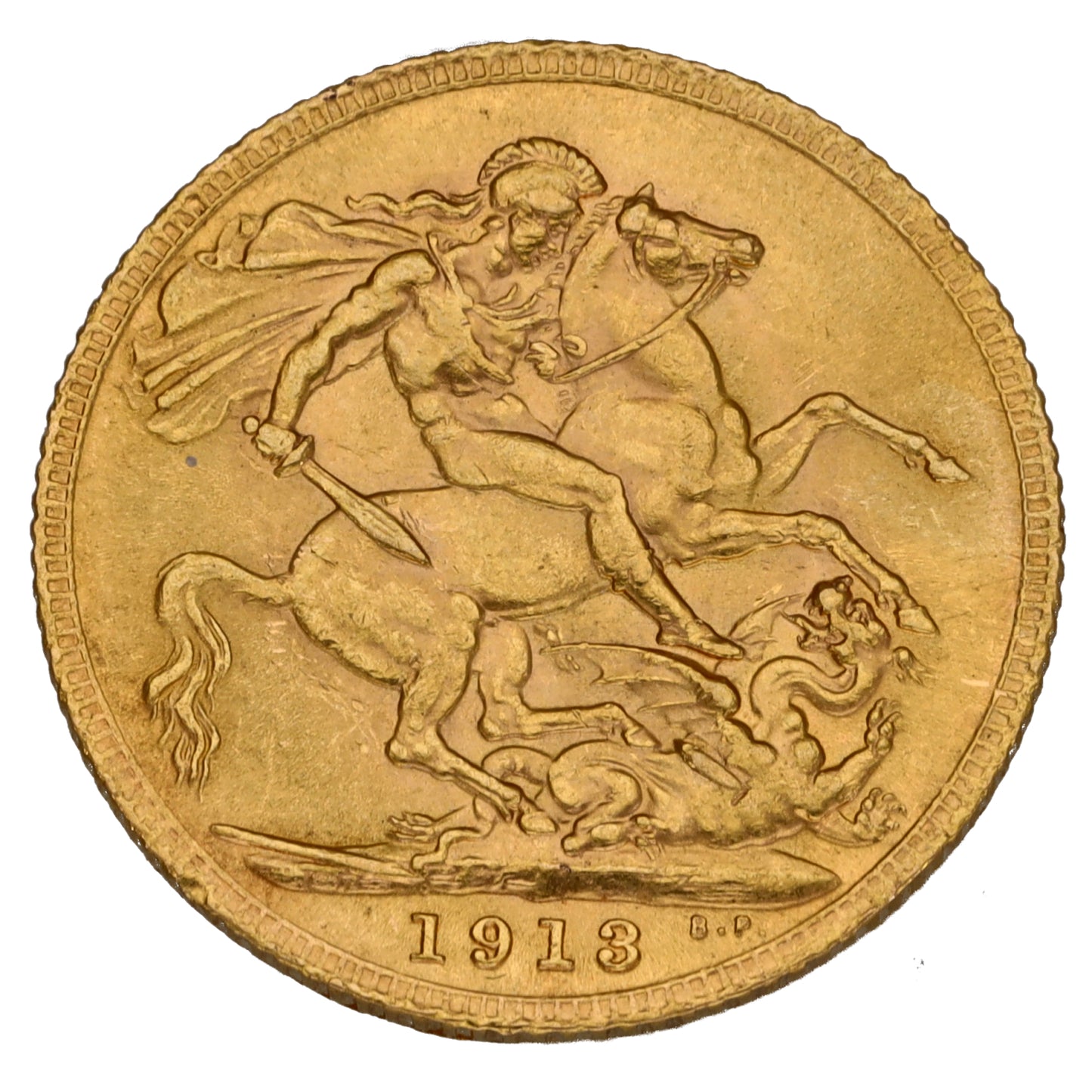 22ct Gold King George V Full Sovereign Coin 1913
