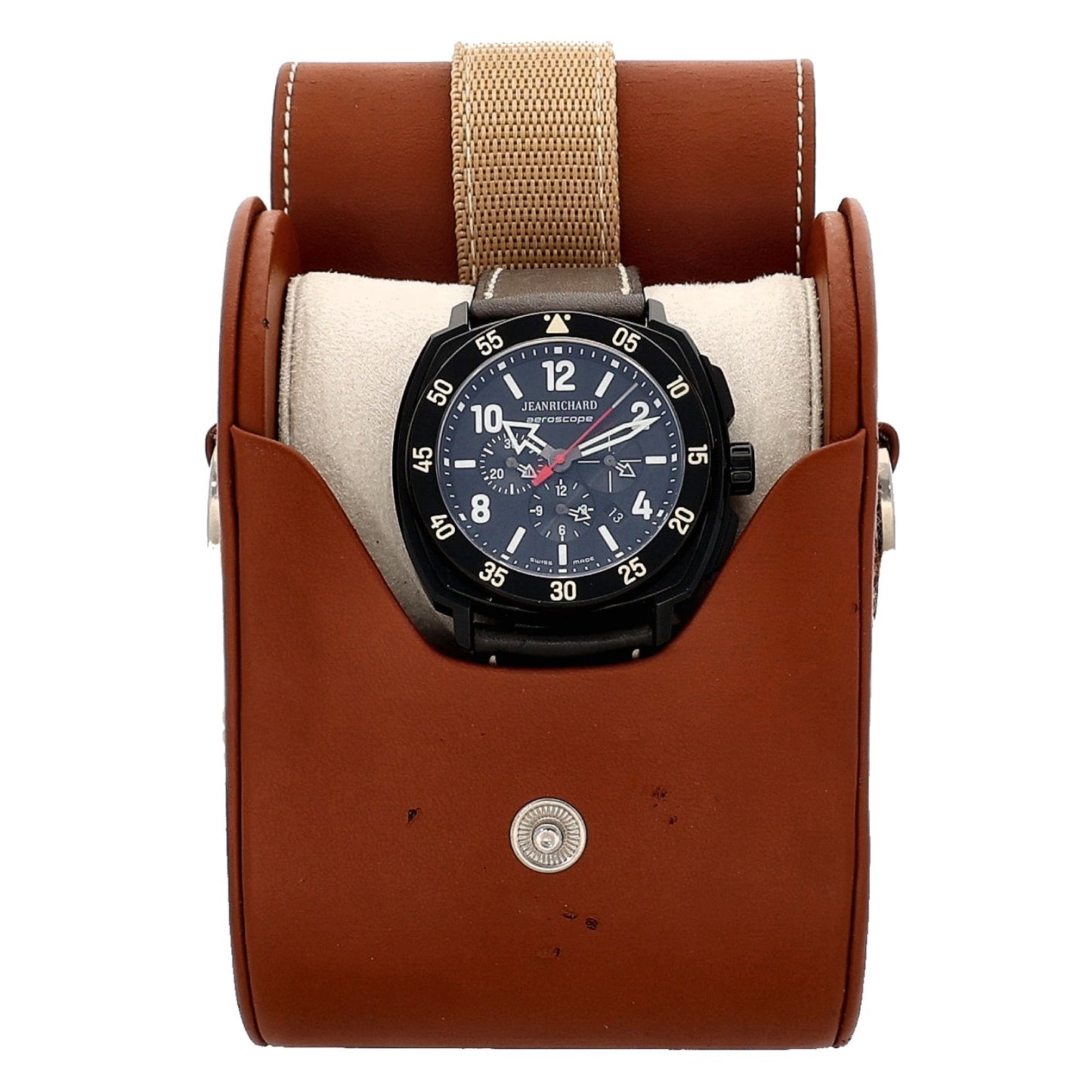 JeanRichard Aeroscope Chronograph 60650-21B 44mm DLC Titanium Watch