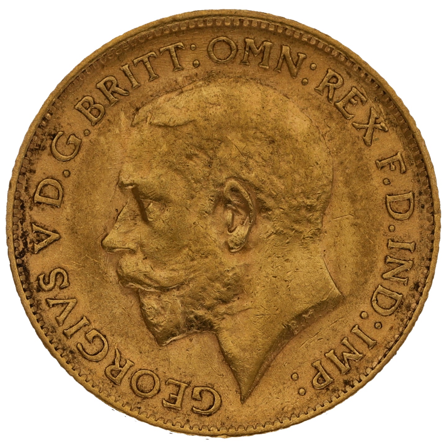 22ct Gold King George V Half Sovereign Coin 1912