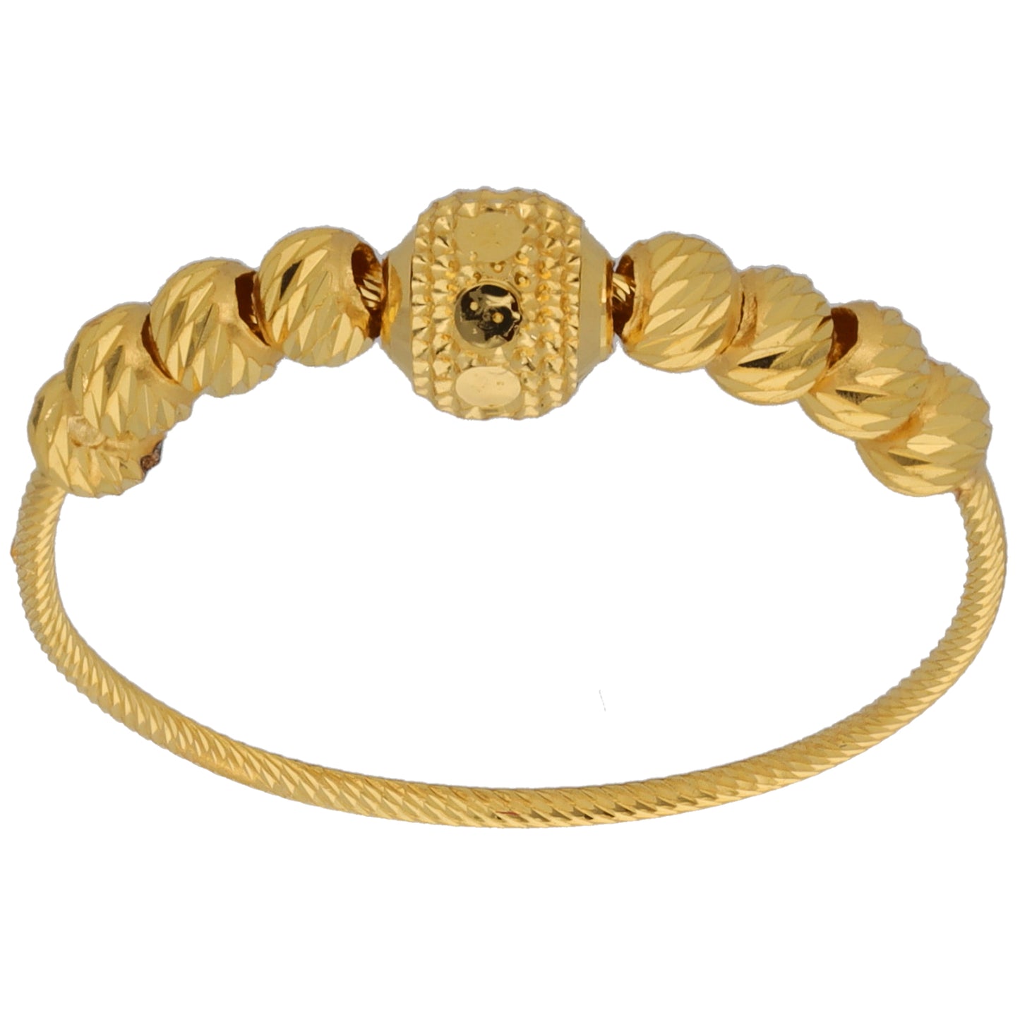 New 22ct Gold 1 Row Bead Ring