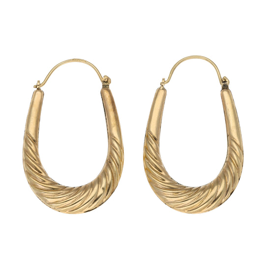9ct Gold Creole Earrings