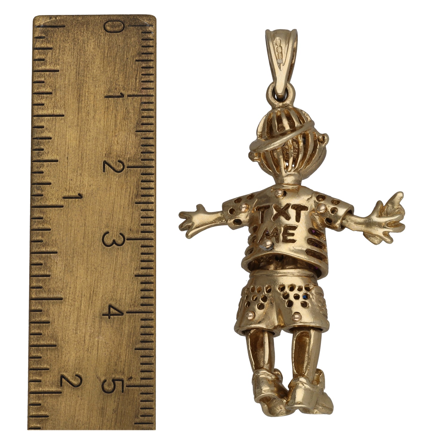 9ct Gold Imitation Character Pendant