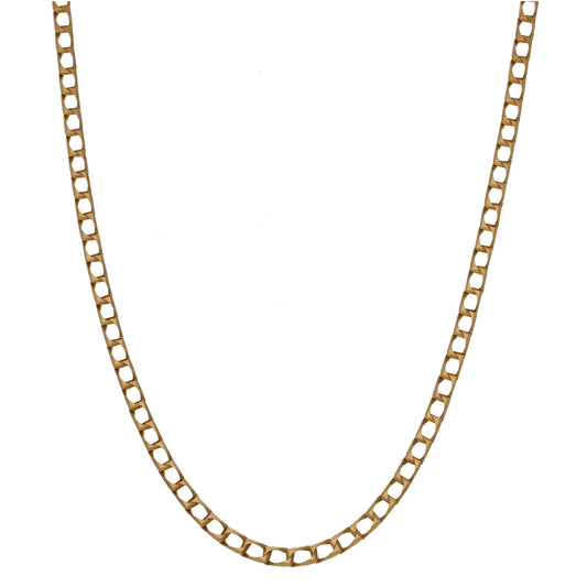 9ct Gold Curb Chain 20"