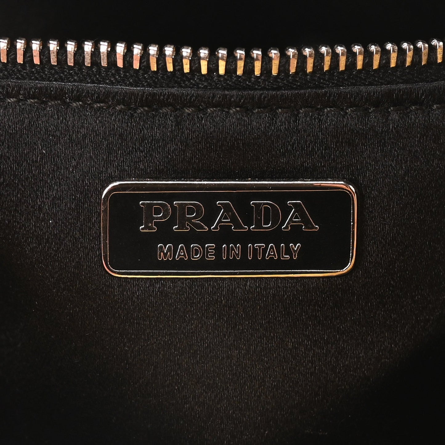 Prada Metallic Calfskin Small Top Handle Bag - Platino