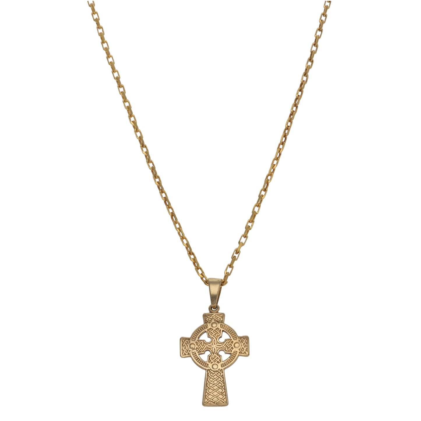 9ct Gold Cross Pendant With Chain