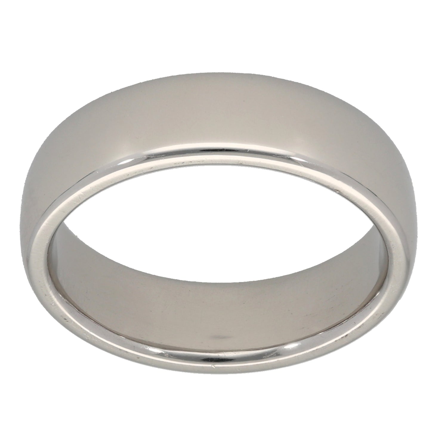 Platinum Plain Wedding Ring Size R