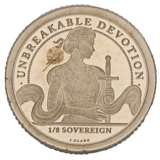 22ct Gold Unbreakable Devotion Eighth Sovereign Coin 2022