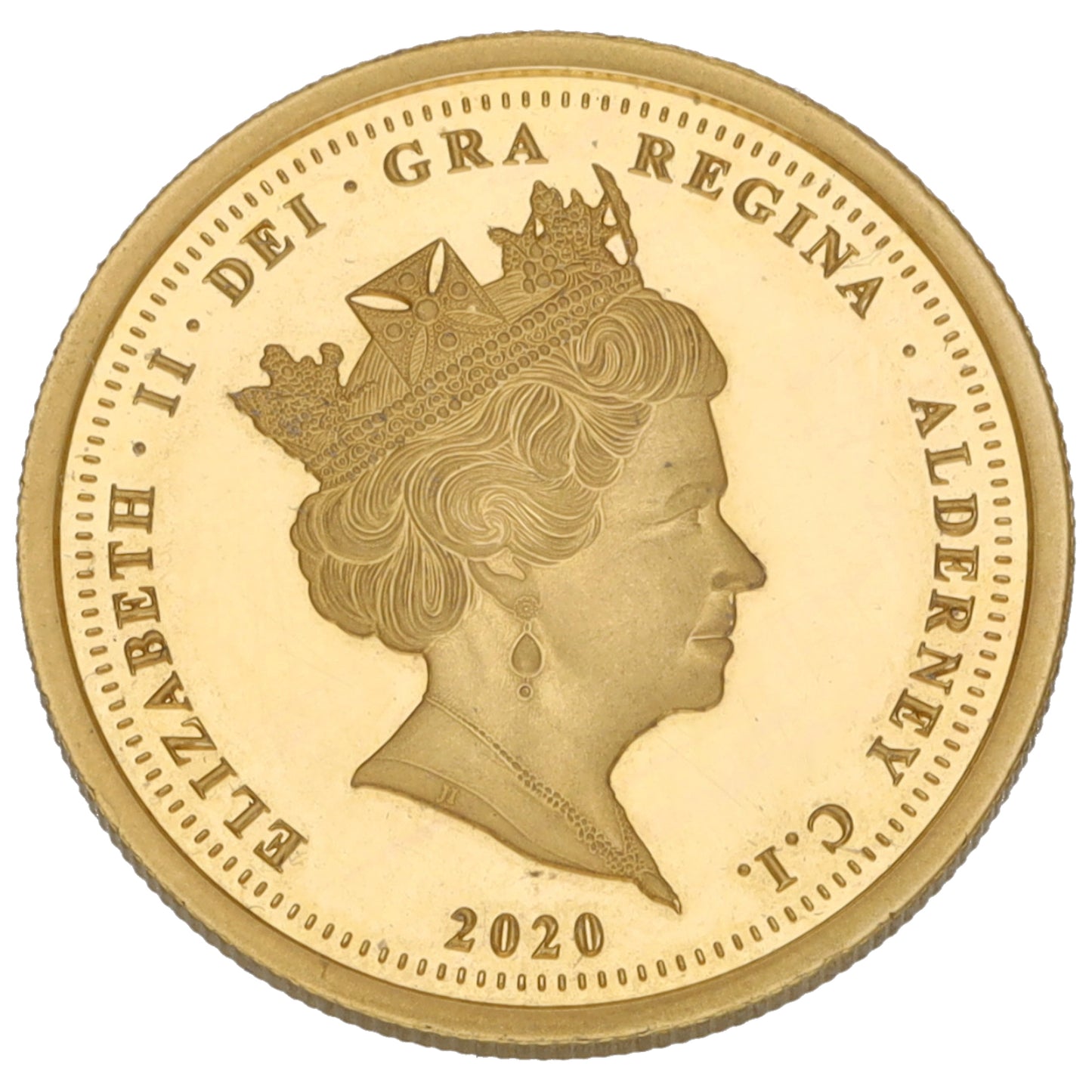 22ct Gold Queen Elizabeth II VE-Day 75 Years Half Sovereign Coin 2020