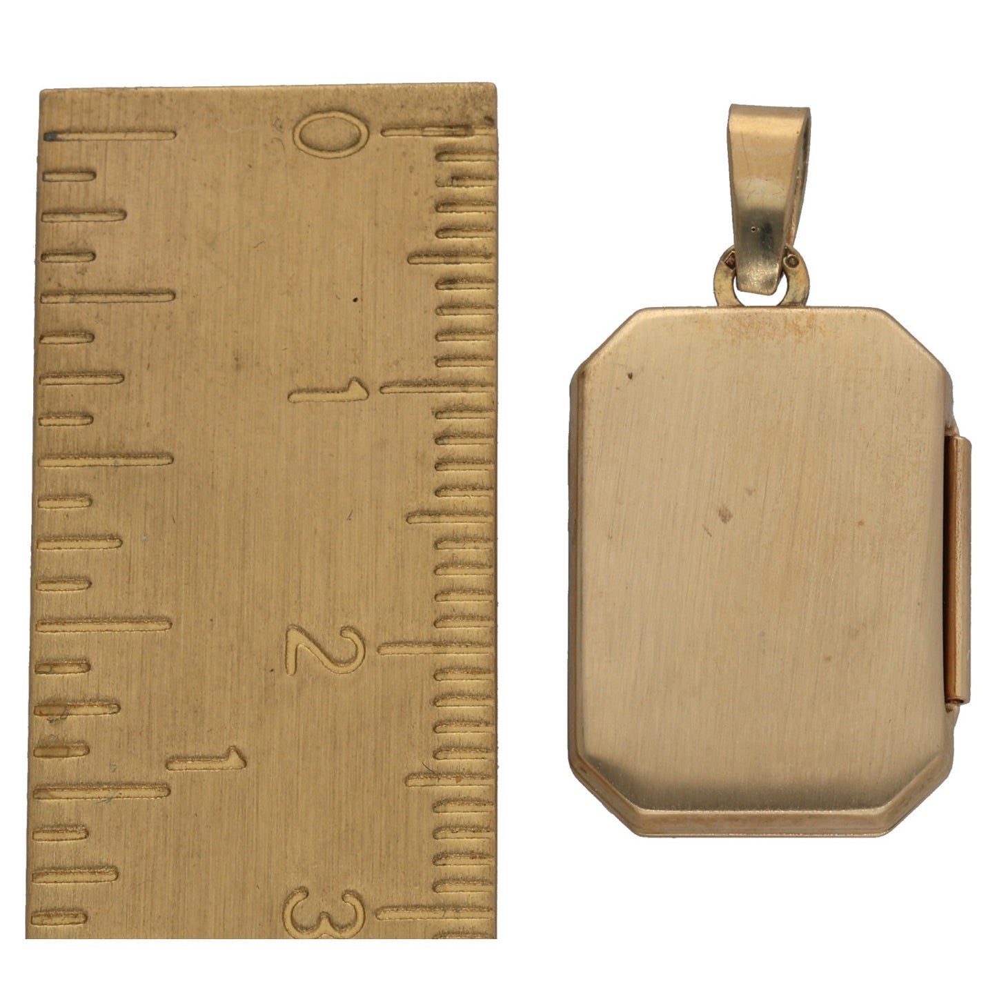 9ct Gold Patterned Locket Pendant