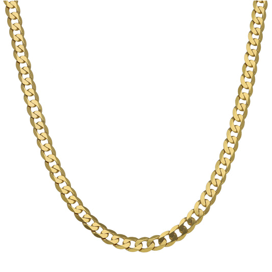 9ct Gold Curb Chain 20"