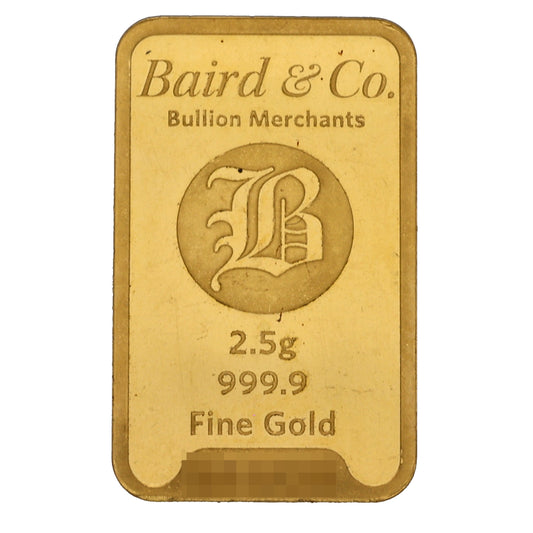 24ct 2.5g Gold Bar