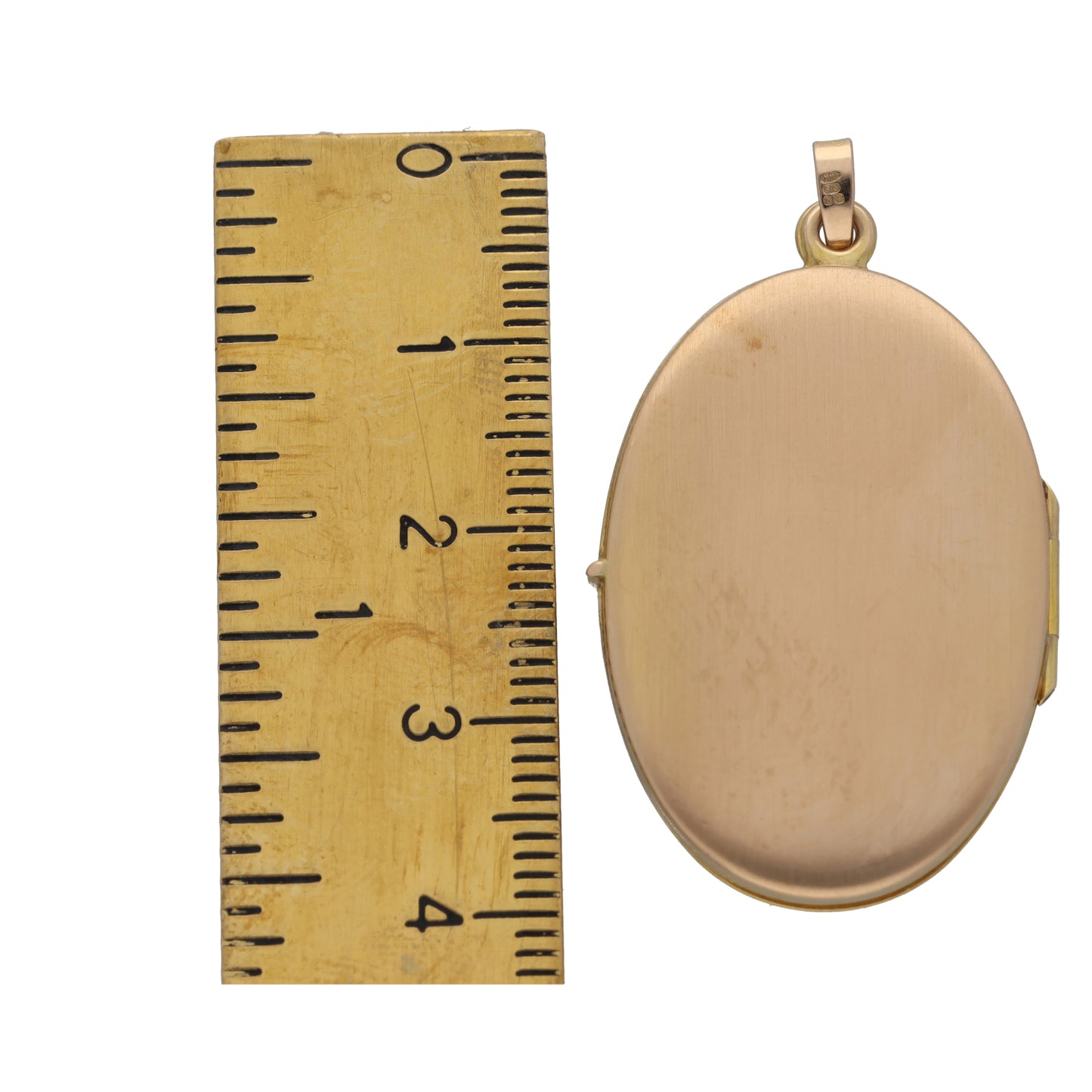 9ct Gold Patterned Locket Pendant
