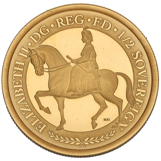 22ct Gold King Charles III Half Sovereign Coin 2023