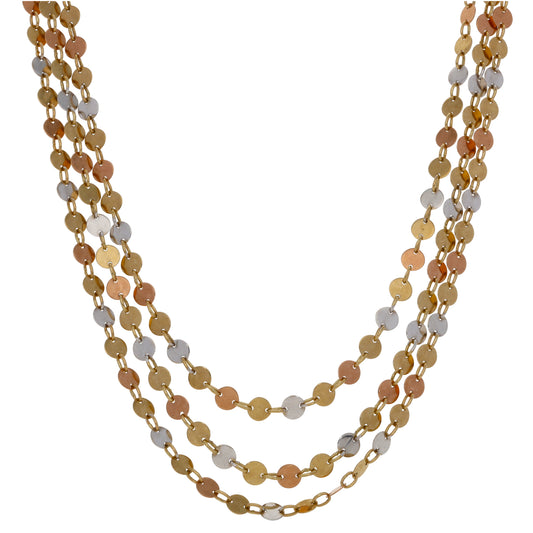 9ct Gold Fancy Necklace 16"