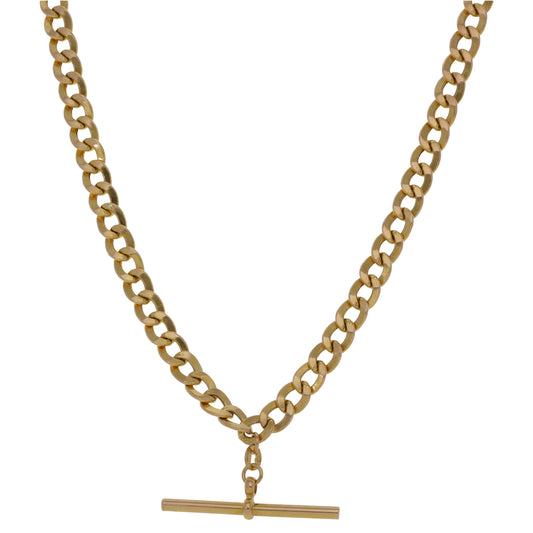 9ct Gold Fob/Watch Chain 18"