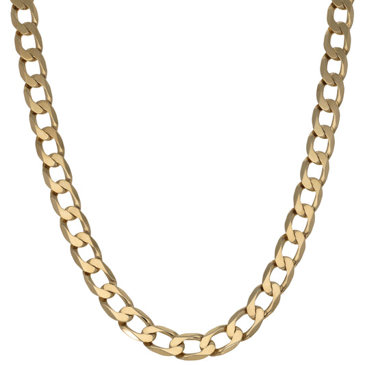 9ct Gold Curb Chain 21"