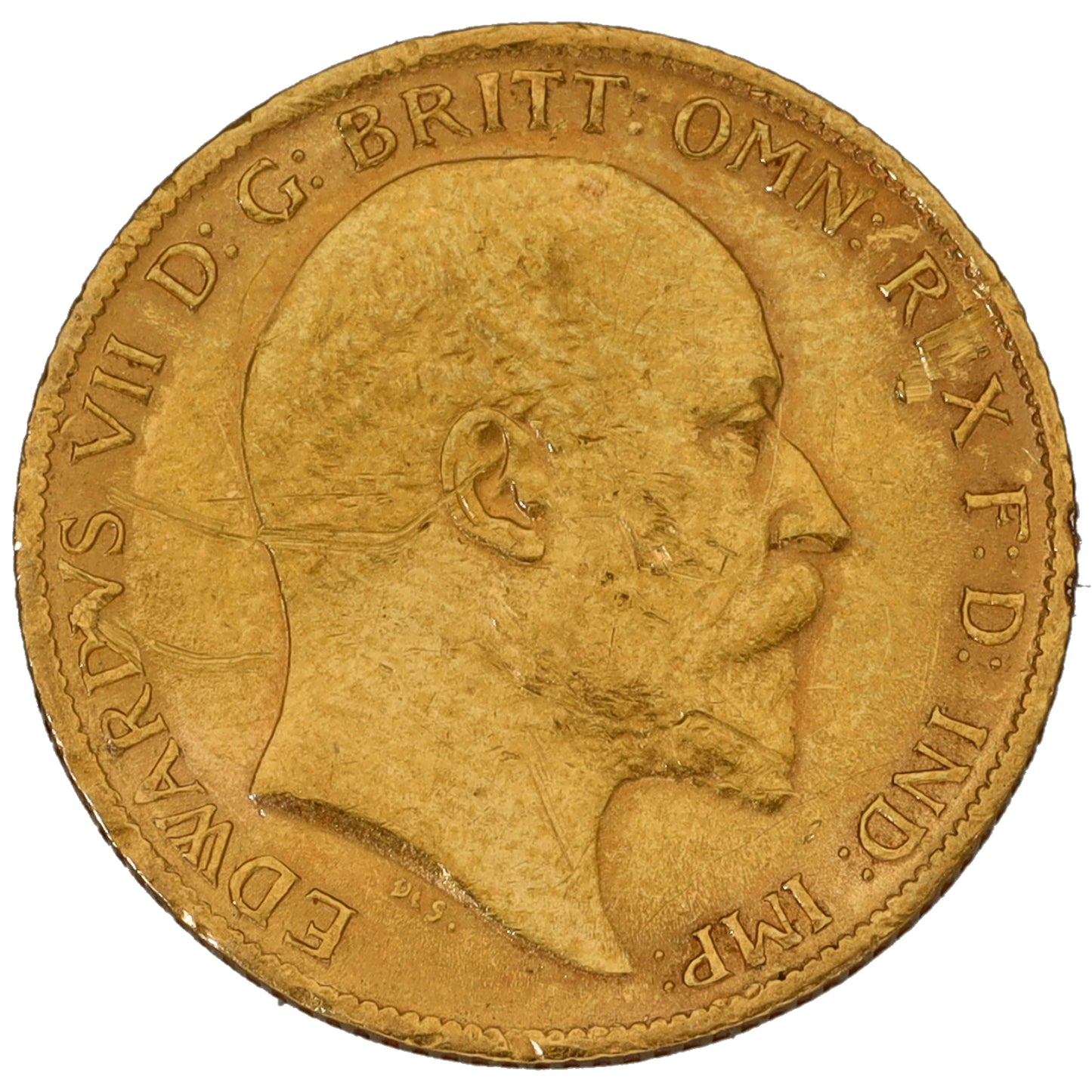 22ct Gold King Edward VII Half Sovereign Coin 1905