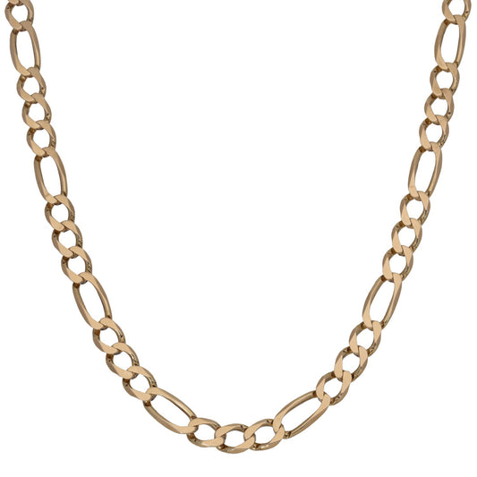9ct Gold Figaro Chain 22"
