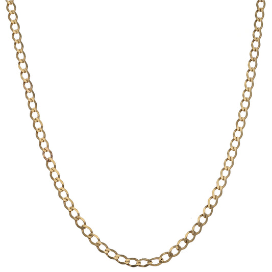 9ct Gold Curb Chain 20"