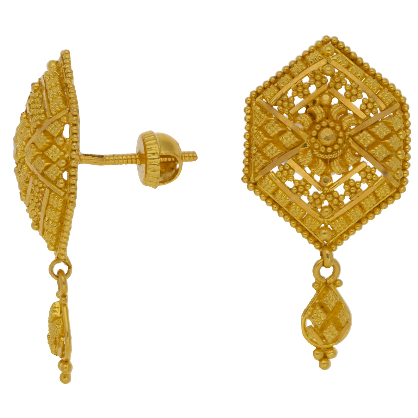 22ct Gold Ring & Earrings Dress/Cocktail Set of Jewellery