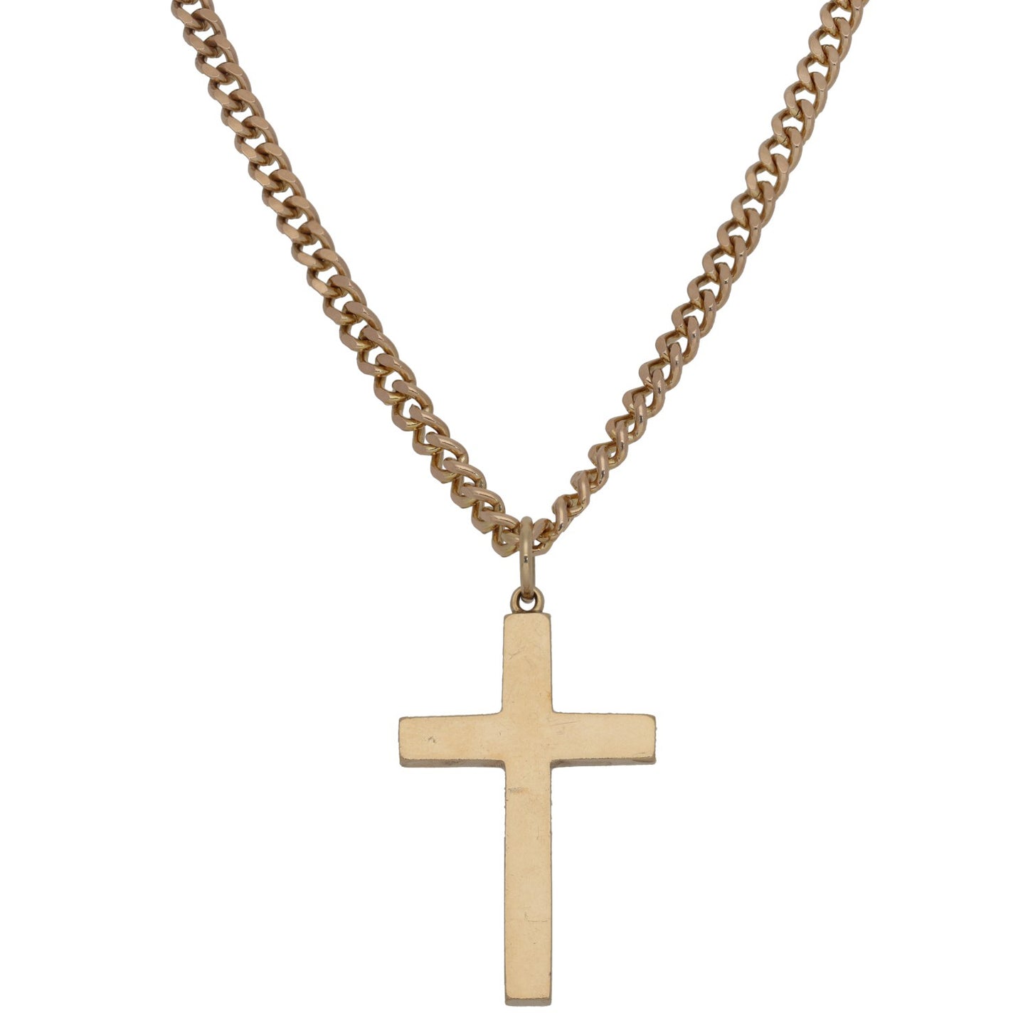 9ct Gold Cross Pendant With Chain