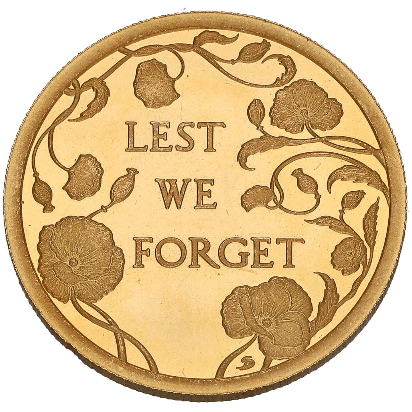 22ct Gold Lest We Forget Half Sovereign Coin 2024