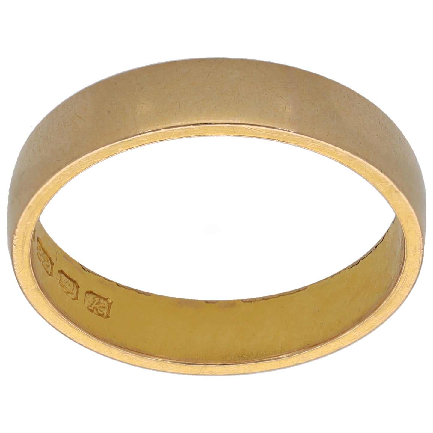 22ct Gold Plain Wedding Ring Size R
