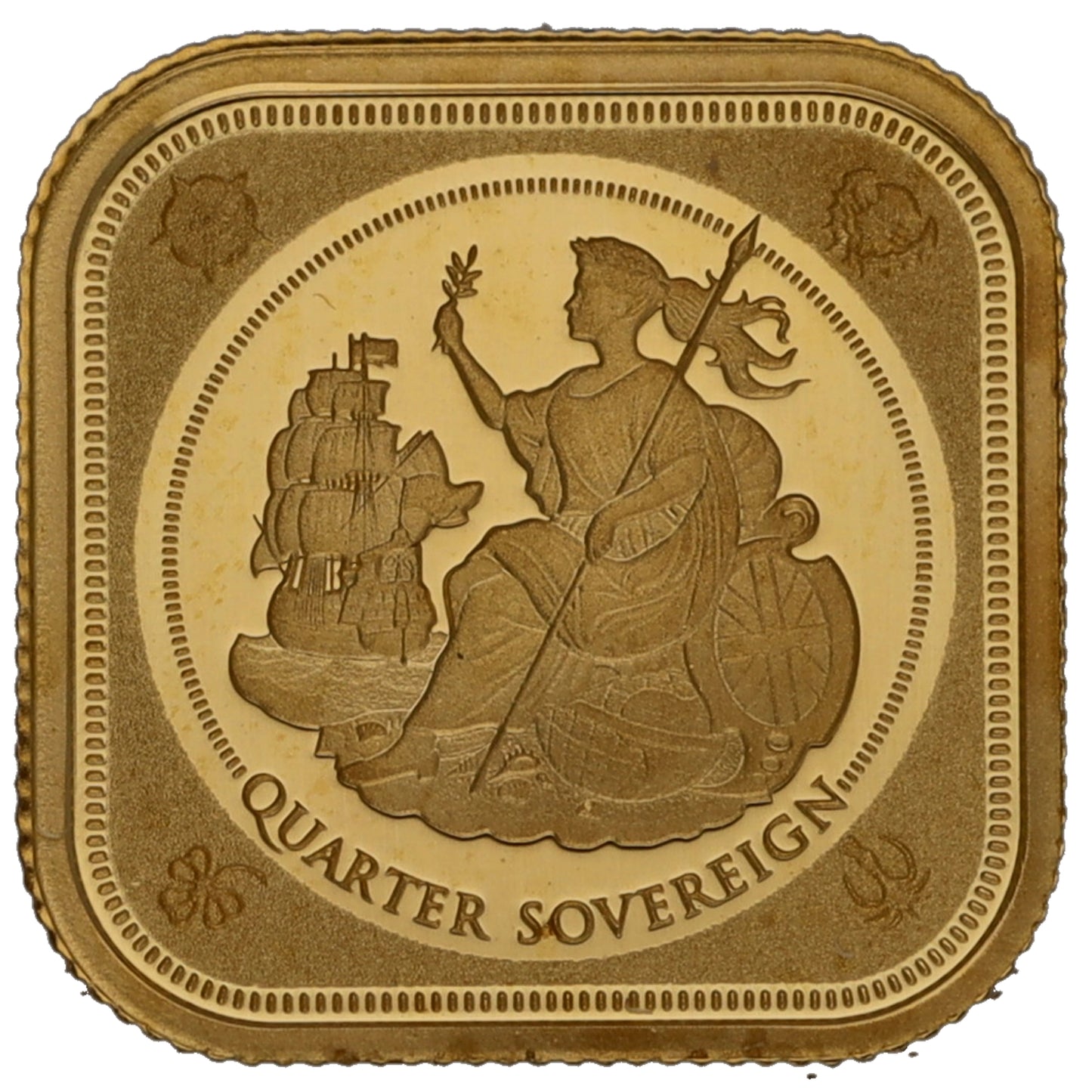 22ct Gold Queen Elizabeth II Quarter Sovereign Coin 2019