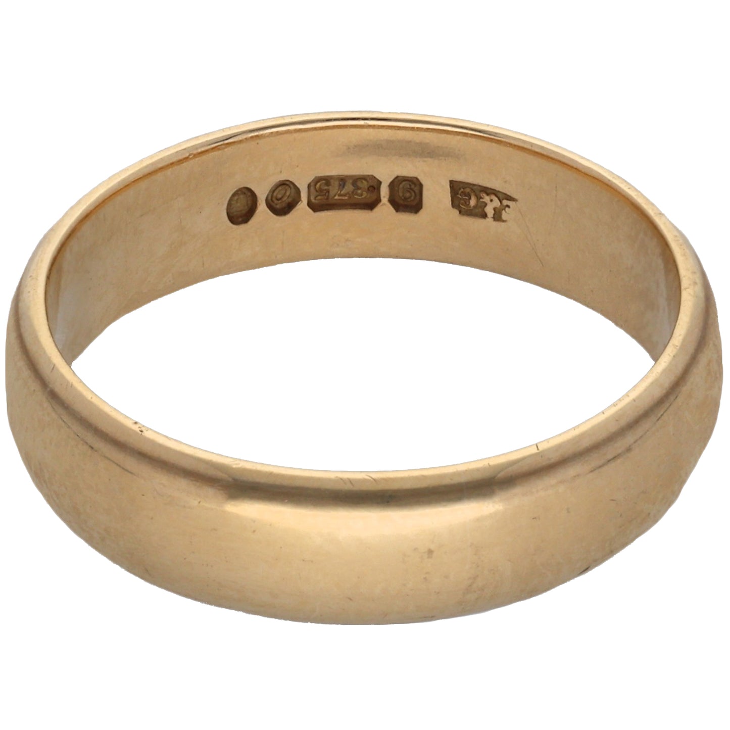9ct Gold Plain Wedding Ring Size Q