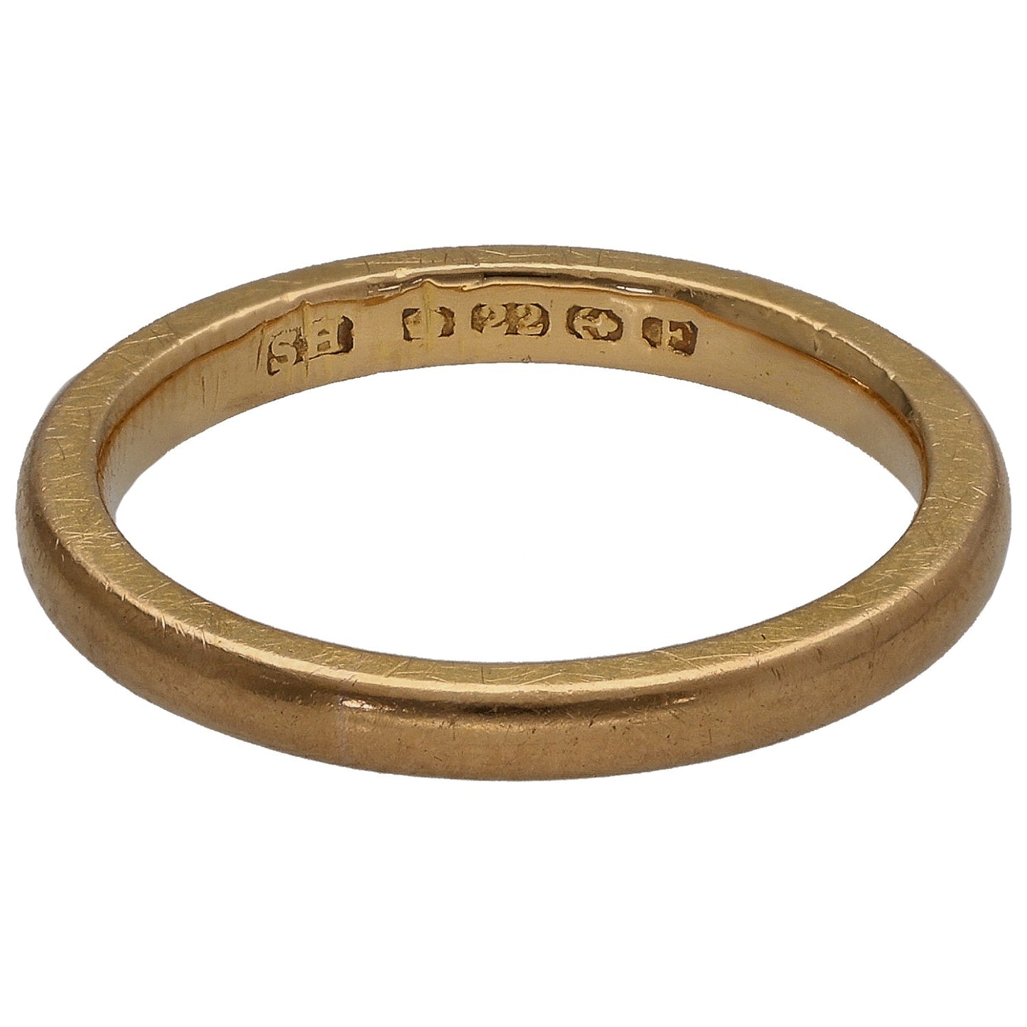 22ct Gold Plain Wedding Ring Size L