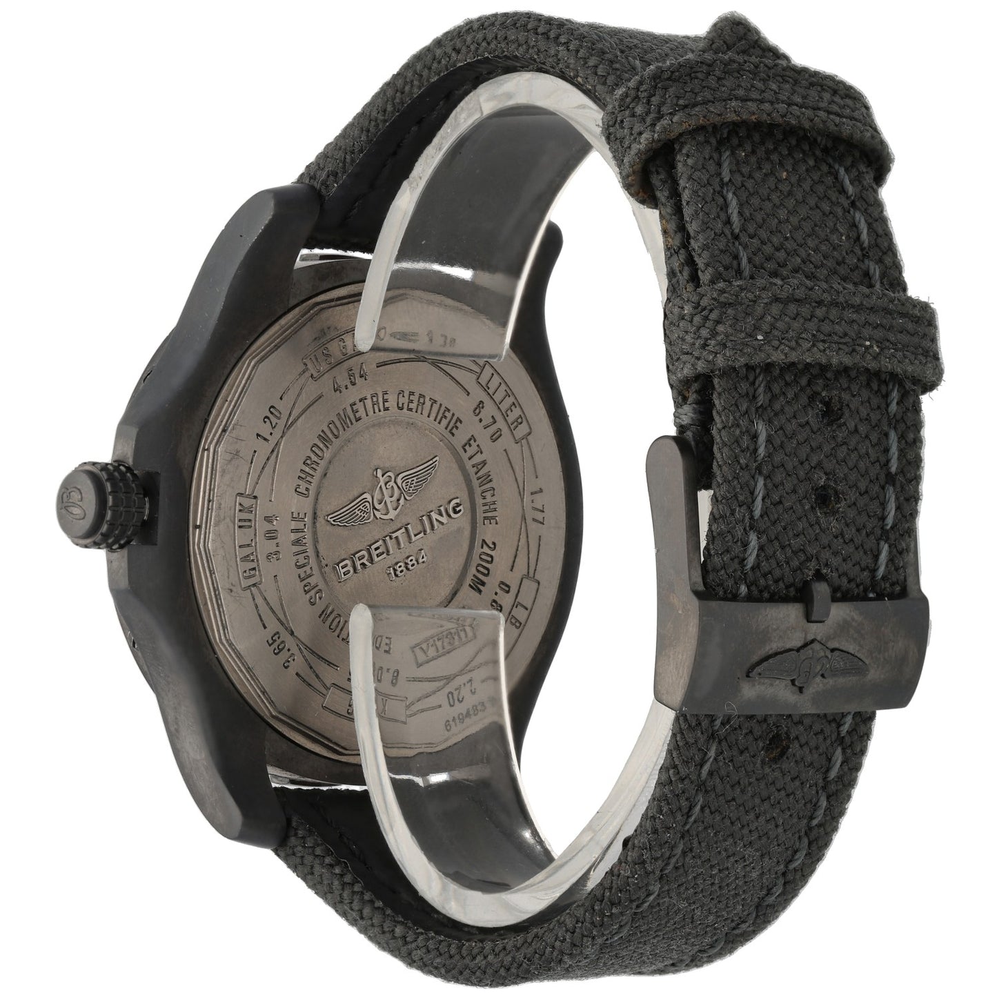 Breitling Avenger Blackbird V17311 44mm DLC Titanium Watch