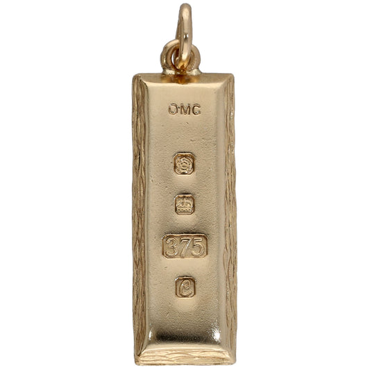 9ct Gold Ingot Pendant