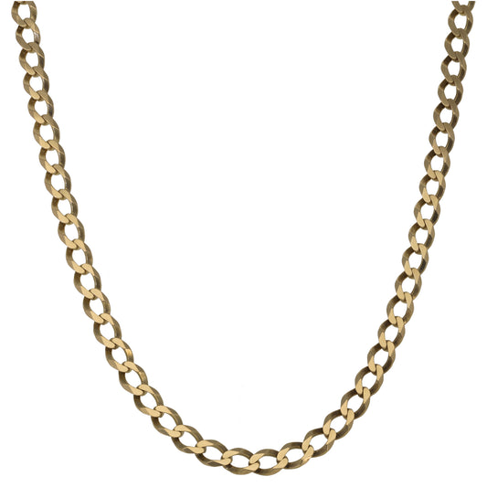 9ct Gold Curb Chain 19"