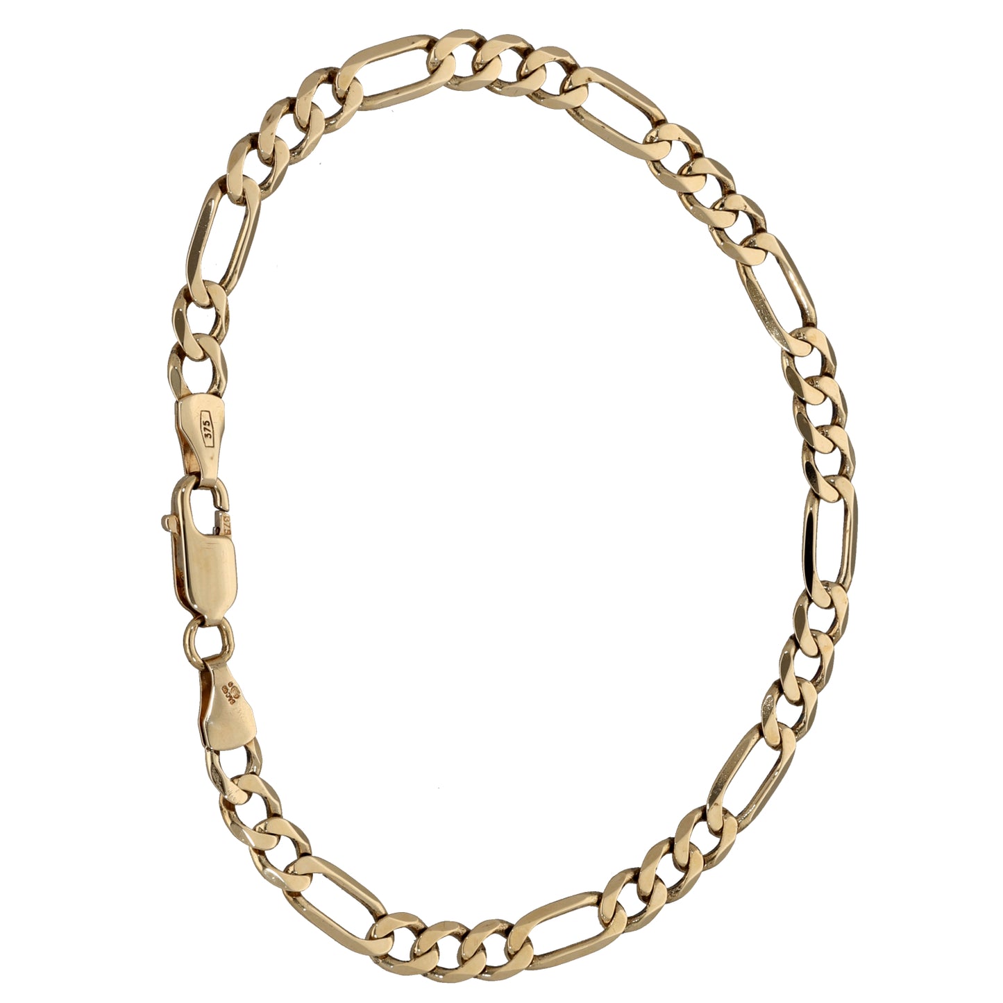 9ct Gold Figaro Bracelet