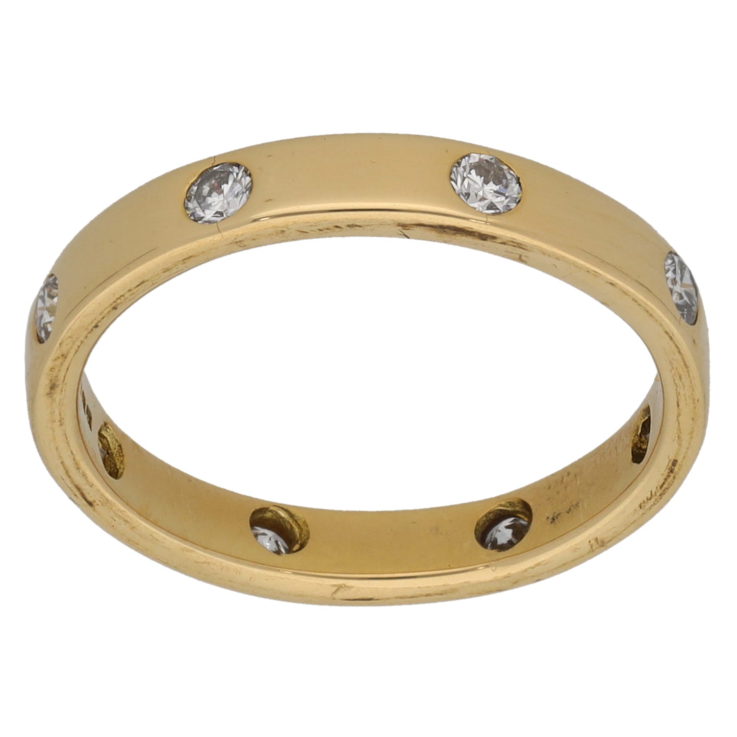 18ct Gold 0.24ct Diamond Eternity Ring Size L