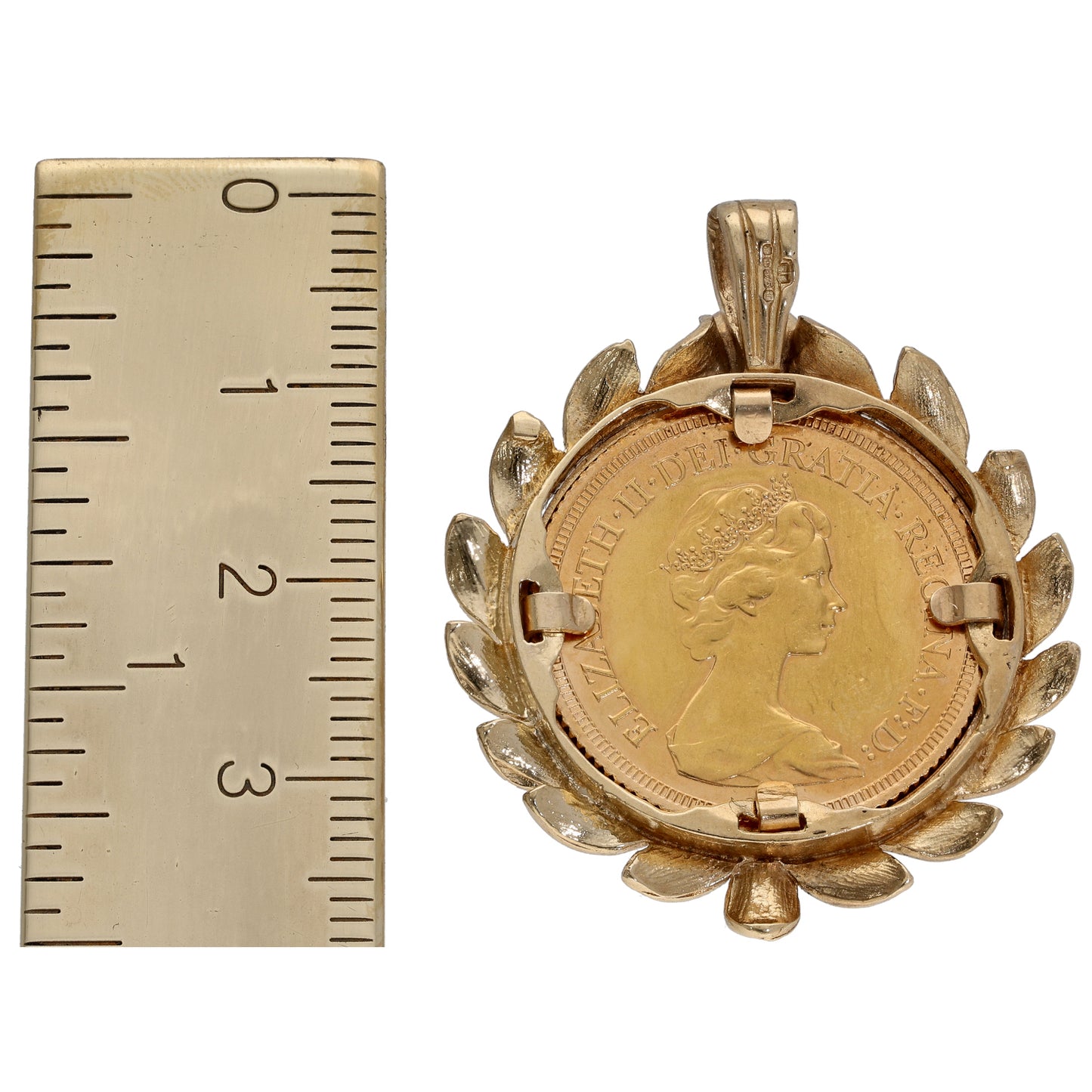 9ct Gold Full Sovereign Coin Pendant