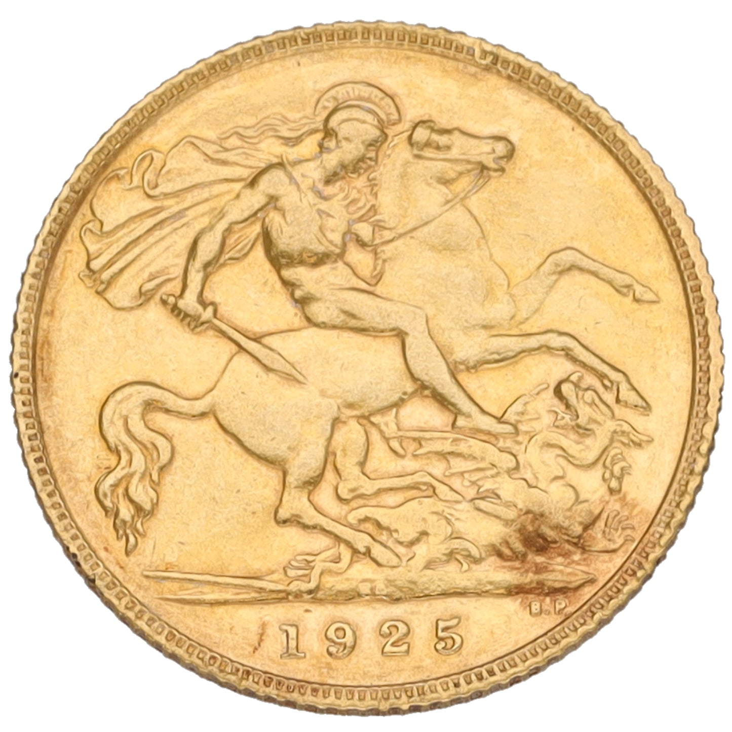 22ct Gold King George V Half Sovereign Coin 1925