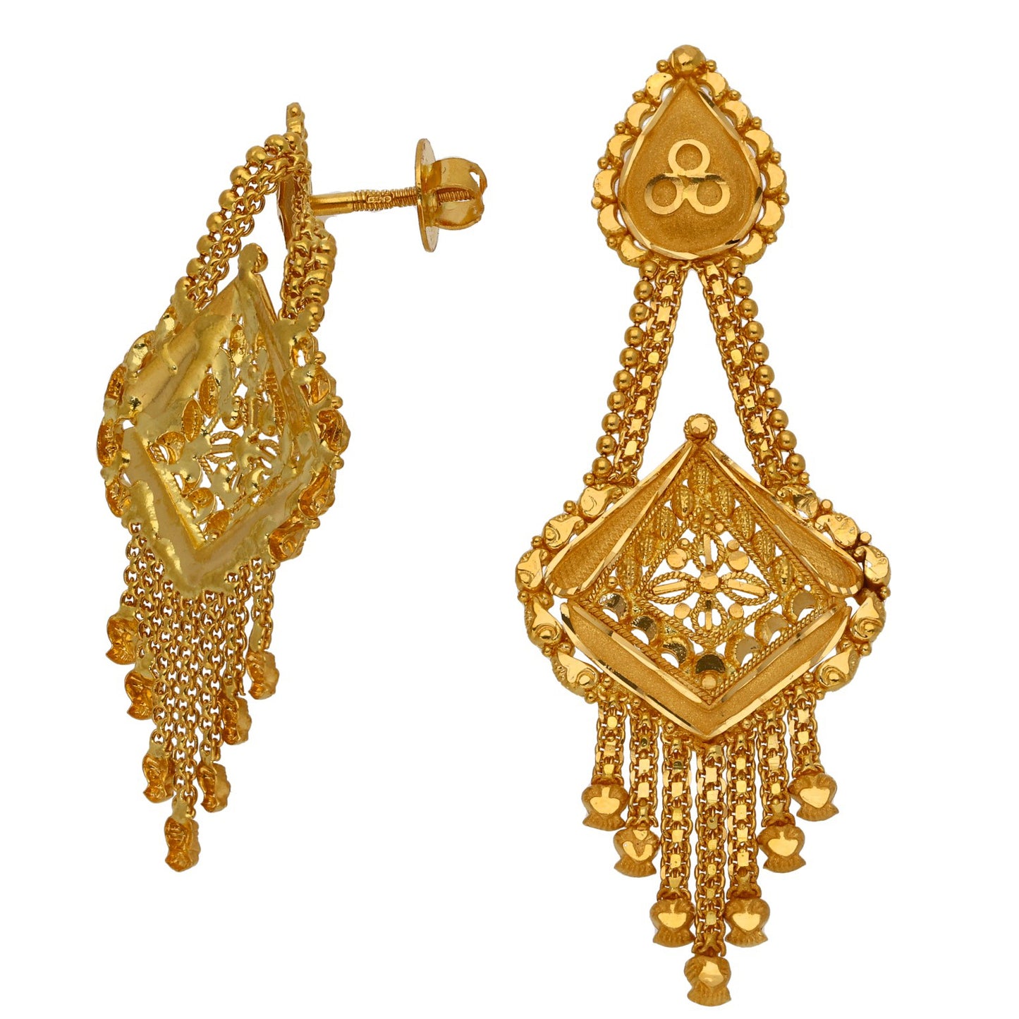 22ct Gold Earrings & Necklace Set