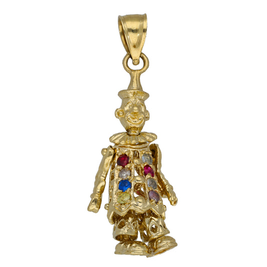 9ct Gold Imitation Clown/Dolly/Character Pendant
