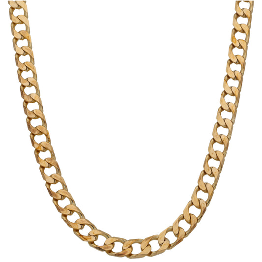 9ct Gold Curb Chain 20"